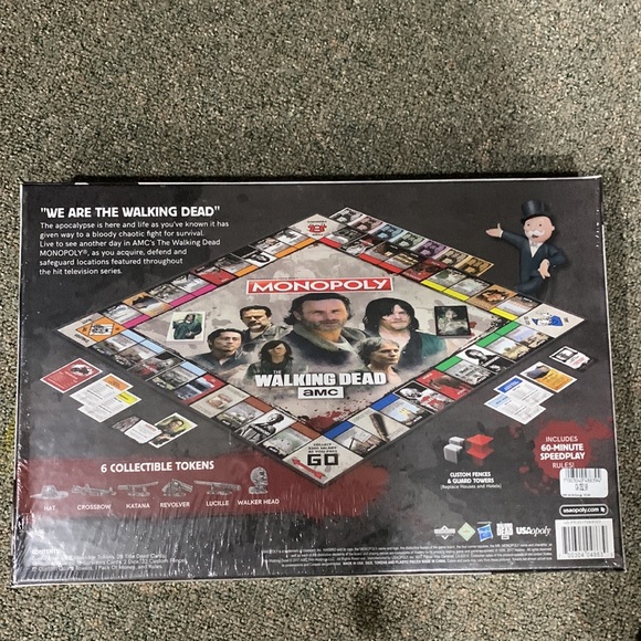 Walking Dead Monopoly and drink glasses - Picture 2 of 5